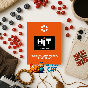 Заказать кальянный табак BlackBurn HIT Russian Folk (БлэкБерн Хит Черника Смородина Брусника) 30г онлайн с доставкой всей России